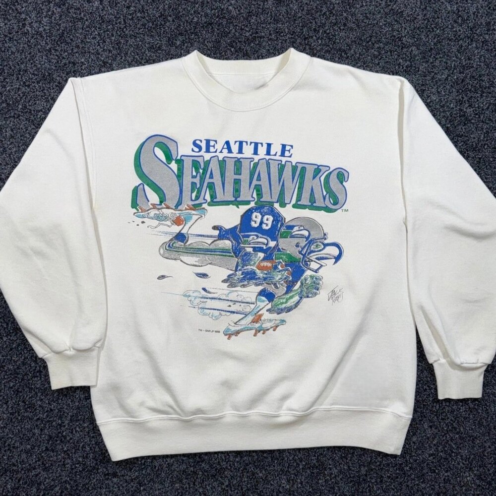Vintage 1988 Seattle Seahawks  Crewneck Sweatshirt